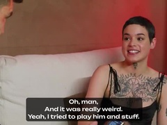 Saba Lapiedra First DP - Tiny Teen Takes 2 Big Cocks Rough & Hardcore