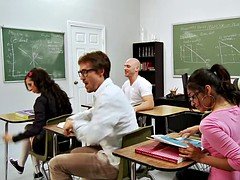 Student fucks his girlfriend during an exam