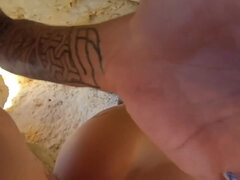 Sucking A Big Dick While Exploring A Cave On The Beach In Portugal - Loira Gostosa