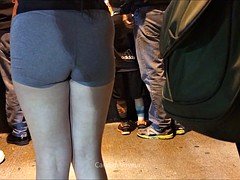 Ass, Spandex, Teen, Tight, Voyeur