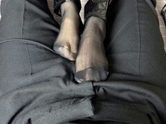 Sadomasoquismo, Dominación, Extremo, Pies, Látex, Nylon, Calcetines, Spandex