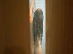 British, Masturbation, Shower, Sister, Spy