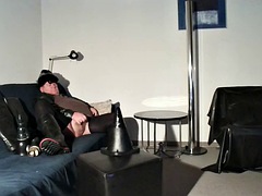 Enthousiasteling, Anaal, Seksspeelgoed, Fetisj, Duits, Gigantische dildo, Latex, Likken