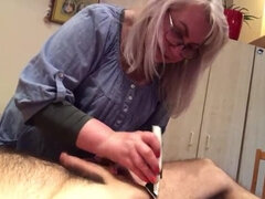 Leie, Schwanz, Europäisch, Reif, Rasiert