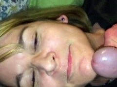 Jurk, Sperma in gezicht, Huisgemaakt, Moeder die ik wil neuken, Roken, Vrouw