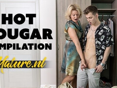 18 jahre, Blondine, Kompilation, Hundestellung, Hardcore, Masturbation, Reif, Strümpfe