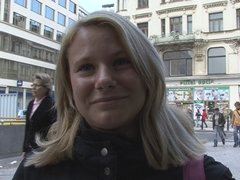 Kristyna sucks cock for cash