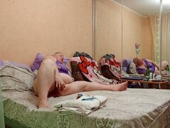 毛深い, オナニー, 熟年, 淫乱熟女, 母, オーガズム, ロシア人, 義母
