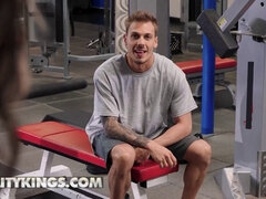 Chris Diamond's Reality Kings Tomie Tang Sweatyly Rides Chris Hard Dick In Gym