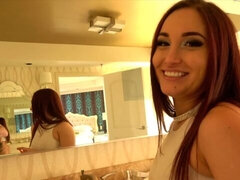 Anal, Salle de bains, Derrière les coulisses, Gros cul, Gros seins, Seins naturels, Rousse roux, Rasée