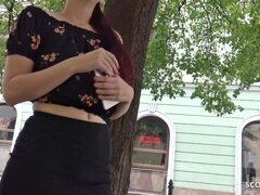 素人, 大学生, ドイツ人, ハードコア, 自然山雀, 現実, 赤毛, ティーン