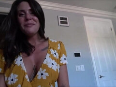 Mom with tattooed tits Abby Somers - Wake Up POV Hardcore Blowjob