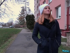 Leie, Betrug, Geld, Im freien, Öffentlich, Rotschopf, Russisch