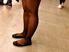 Negro, Fetiche, Lencería, Pantaletas, Medias largas