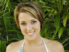 18, 素人, デカ尻, ディルド, 彼女, ショートヘア, 一人, ストリッピング