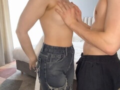 Mamada, Novio, Pareja, Corrida, Dinero, Coño, Montar, Adolescente