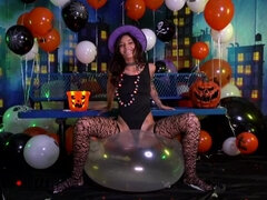 Sexy Witch Kitty Carrera Halloween Balloon B2P - AmateurBoxxx