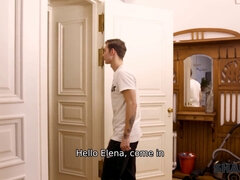 Tommy Gold gets a hot shower with stepmom's naked friend in the bathroom