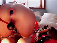 LilRosie Doll with Chinese balls in her pussy and ass, amazing!!!