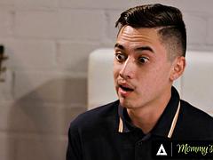 MOMMY S BOY - Naughty Stepmom Lauren Phillips Gets Fucked By Her Two Stepson At The Same Time: Porn