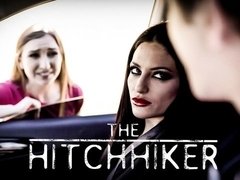 舐める尻, フェラチオ, カップル, バック, ハードコア, キス, タトゥー, 三人