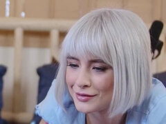 Super slutty skanks taking turns with a very hard cock