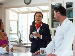 茶髪の, エロティック, 手コキする, Hd, 異人種間, なめる, 三人, オッパイの