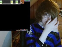 Schattig, Emo jongen, Spel, Brillen, Gotisch, Shemale, Mager, Tieten likken