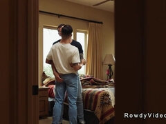 Gay lures and anal fucks handsome man in luxurious home