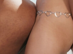 アナル, お尻, 黒人, フェラチオ, 茶髪の, チン, 異人種間, ラティーナ