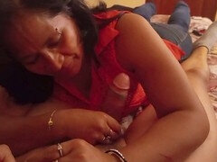 Horny desi aunty Moodbo gets down and dirty with young lovers