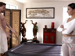 Pijpbeurt, Bruinharig, Masseren, Natuurlijke tieten, Geschoren, Tiener, Tieten likken