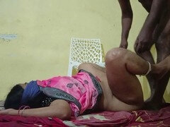 Busty Indian wife in a saree enjoys hardcore sex with a big black cock