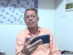 18, デカチン, フェラチオ, 茶髪の, 爸, ラティーナ, 義母, ティーン