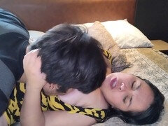 Tante, Grosser arsch, Paar, Indisch, Stiefmutter