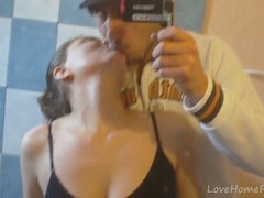 素人, フェラチオ, カップル, イく瞬間