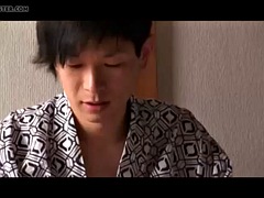 アジア人, 日本人, 熟年, 淫乱熟女, サウナ, 息子, 義母