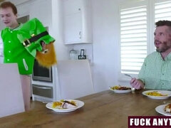 Step Brother Bends Sister Over the Bed and Just Starts Pounding Her from Behind - Rose Winters