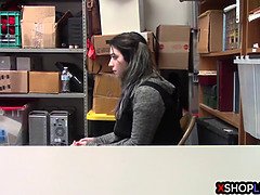 Gros seins, Rondelette, Grosse, Poilue, Hd, Bureau, Police, Adolescente