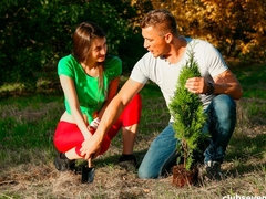 お尻, フェラチオ, 茶髪の, カワイイ, バック, 手コキする, 剃毛, ストリッピング