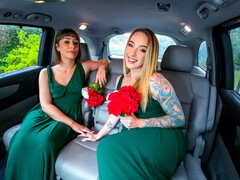 Car, Doggystyle, Dress, Facesitting, Ffm, Kissing, Pussy, Threesome