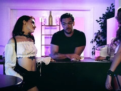 フェラチオ, 茶髪の, チン, バック, デブ, 女 人男 人, ティーン, オッパイの