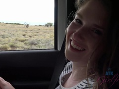 Ashley loves the snorkeling and you getting her off in the car.