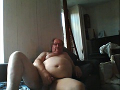 Grandpa stroke on webcam