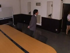 Asiatique, Tir de sperme, Hard, Japonaise, Mère que j'aimerais baiser, Bureau, Jarretelles, Avaler