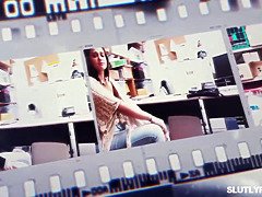 Officer Mike and suspect Aria fuck each other in the office