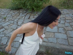 Ara Mix got jizz in her mouth after pussy fucking