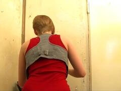 Blond, Pijpbeurt, Sperma in mond, Huisvrouw, Penis