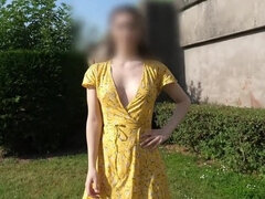 Adorable, Despelote, Orgasmo, Pequeña, Público, Afeitado, Calcetines, Tetas