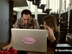 Spankbang Gold - Step Daughte Fucks Stepdilfs Giant Cock Senseless With Kristen Scott, Tommy Pistol And Brunette Babe